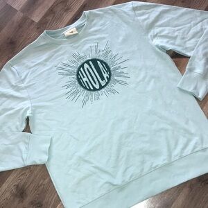 Hola Graphic Light Blue Sweatshirt